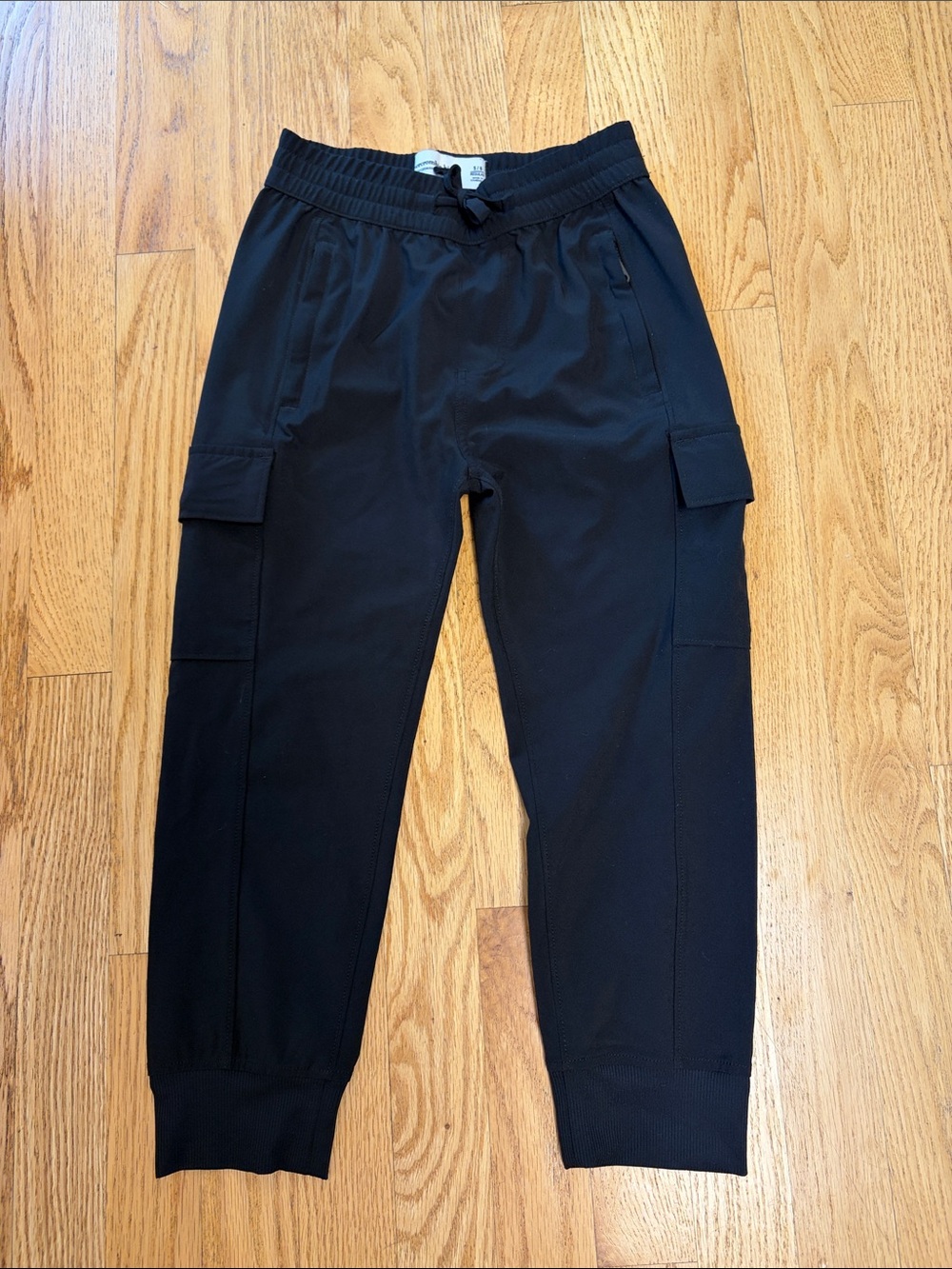 Kids Black Cargo Jogger Pants - Comfortable Everyday Bottoms